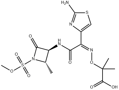 (Z)-2-[[[(2-Amino-4-thiazolyl)[[(2S,3S)-2-methyl-4-oxo-1-sulfo-3-azetidinyl] carbamoyl]methylene]amino]oxy]-2-methylpropionic acid methyl ester|氨曲南杂质F