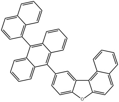 Benzo[b]naphtho[1,2-d]furan, 10-[10-(1-naphthalenyl)-9-anthracenyl]- Structure