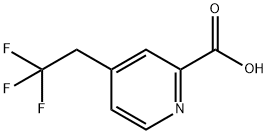 2-Pyridinecarboxylic acid, 4-(2,2,2-trifluoroethyl)- Structure