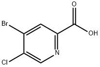 2-Pyridinecarboxylic acid, 4-bromo-5-chloro- Struktur