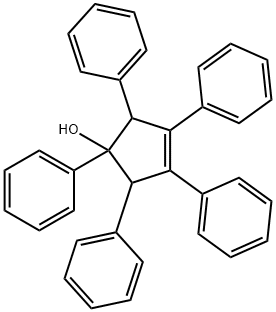 3-Cyclopenten-1-ol, 1,2,3,4,5-pentaphenyl- 化学構造式