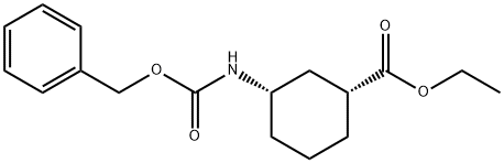 Cyclohexanecarboxylic acid, 3-[[(phenylmethoxy)carbonyl]amino]-, ethyl ester, (1R,3S)-