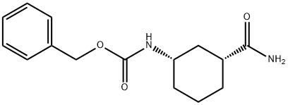 Carbamic acid, N-[(1S,3R)-3-(aminocarbonyl)cyclohexyl]-, phenylmethyl ester