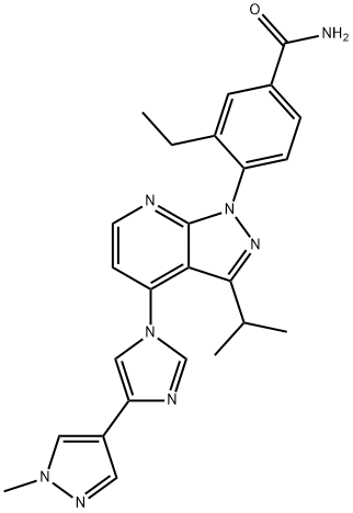 ピミテスピブ 化学構造式