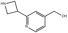 4-Pyridinemethanol, 2-(3-azetidinyl)- 结构式