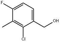 Benzenemethanol, 2-chloro-4-fluoro-3-methyl- 结构式