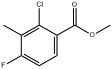 Methyl 2-chloro-4-fluoro-3-methylbenzoate Structure
