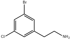 Benzeneethanamine, 3-bromo-5-chloro-,1261236-70-7,结构式