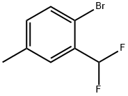 2-bromo-5-methylbenzodifluoride Structure