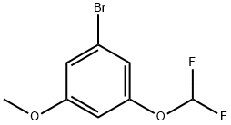 3-bromo-5-(difluoromethoxy)anisole, 1261446-31-4, 结构式