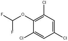 Benzene, 1,3,5-trichloro-2-(difluoromethoxy)- 结构式