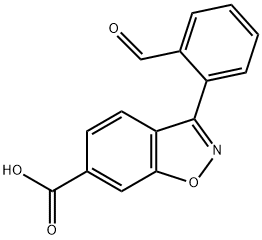 3-(2-甲酰基苯基)苯并[D]异噁唑-6-羧酸, 1261604-08-3, 结构式
