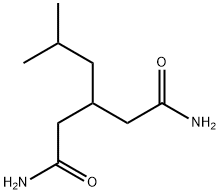 3-(2-甲基丙基)戊烷二酰胺, 1262340-21-5, 结构式