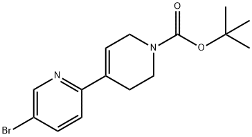 [2,4'-Bipyridine]-1'(2'H)-carboxylic acid, 5-bromo-3',6'-dihydro-, 1,1-dimethylethyl ester Struktur
