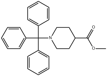 4-Piperidinecarboxylic acid, 1-(triphenylmethyl)-, methyl ester Structure