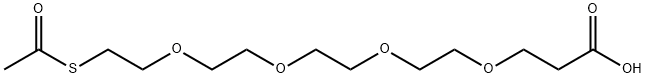 17-Oxo-4,7,10,13-tetraoxa-16-thiaoctadecanoic Acid, 1263044-79-6, 结构式