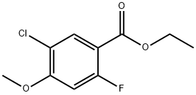 ethyl 5-chloro-2-fluoro-4-methoxybenzoate Struktur