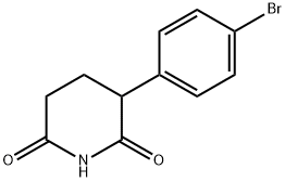 3-(4-Bromophenyl)piperidine-2,6-dione Structure