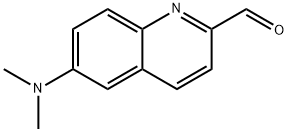 2-Quinolinecarboxaldehyde, 6-(dimethylamino)- Struktur