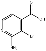 4-Pyridinecarboxylic acid, 2-amino-3-bromo- 结构式