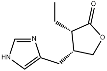 乙種毛果芸香鹼, 127-67-3, 结构式