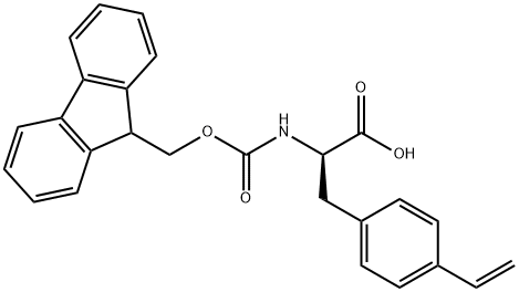(R)-2-((((9H-芴-9-基)甲氧基)羰基)氨基)-3-(4-乙烯基苯基)丙酸 结构式