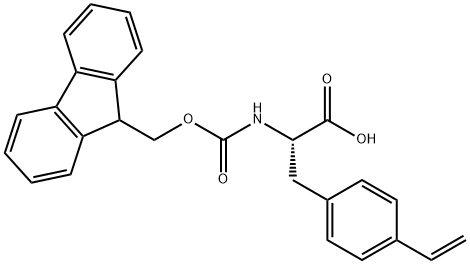 (S)-2-((((9H-芴-9-基)甲氧基)羰基)氨基)-3-(4-乙烯基苯基)丙酸, 1270295-57-2, 结构式