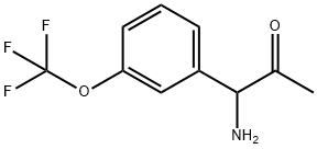 1-AMINO-1-[3-(TRIFLUOROMETHOXY)PHENYL]ACETONE,1270433-47-0,结构式