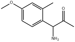 1-AMINO-1-(4-METHOXY-2-METHYLPHENYL)ACETONE,1270434-54-2,结构式
