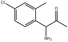 1-AMINO-1-(4-CHLORO-2-METHYLPHENYL)ACETONE,1270580-09-0,结构式