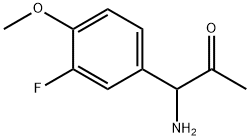 1-AMINO-1-(3-FLUORO-4-METHOXYPHENYL)ACETONE Struktur