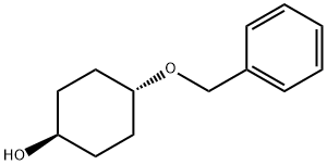 Cyclohexanol, 4-(phenylmethoxy)-, trans- Struktur