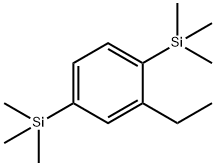 Benzene, 2-ethyl-1,4-bis(trimethylsilyl)- Structure