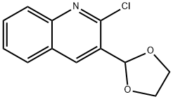 Quinoline, 2-chloro-3-(1,3-dioxolan-2-yl)- Struktur