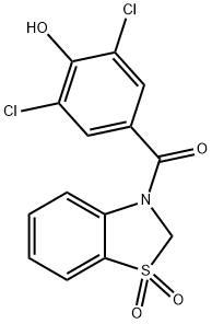 3-(3,5-二氯-4-羟基苯甲酰基)-1,1-二氧代-2,3-二氢-1,3-苯并噻唑