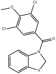 Methanone, 3(2H)-benzothiazolyl(3,5-dichloro-4-methoxyphenyl)- Struktur