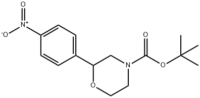 4-Morpholinecarboxylic acid, 2-(4-nitrophenyl)-, 1,1-dimethylethyl ester|