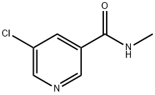 3-Pyridinecarboxamide, 5-chloro-N-methyl-, 1289025-40-6, 结构式