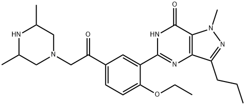 Des-N-Ethyl 3,5-DiMethylacetildenafil Struktur