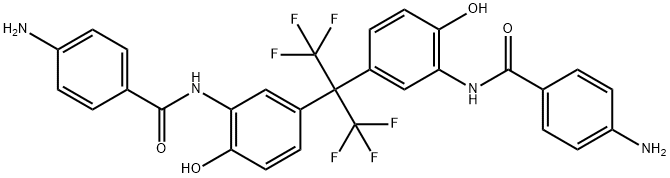 Benzamide, N,N'-[[2,2,2-trifluoro-1-(trifluoromethyl)ethylidene]bis(6-hydroxy-3,1-phenylene)]bis[4-amino- Struktur