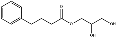 Benzenebutanoic acid, 2,3-dihydroxypropyl ester Struktur