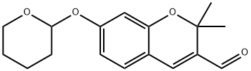 2H-1-Benzopyran-3-carboxaldehyde, 2,2-dimethyl-7-[(tetrahydro-2H-pyran-2-yl)oxy]- Structure
