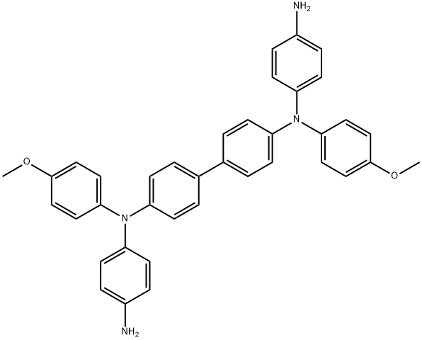 N1,N1'-([1,1'-biphenyl]-4,4'-diyl)bis(N1-(4-methoxyphenyl)benzene-1,4-diamine) Struktur