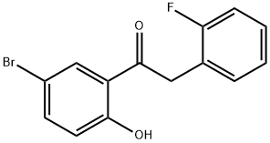 1-(5-bromo-2-hydroxyphenyl)-2-(2-fluorophenyl)ethan-1-one Structure