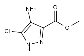 1H-Pyrazole-3-carboxylic acid, 4-amino-5-chloro-, methyl ester,1301742-22-2,结构式