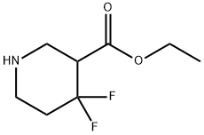 Ethyl 4,4-difluoropiperidine-3-carboxylate Structure