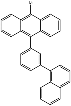 9-ブロモ-10-[3-(1-ナフチル)フェニル]アントラセン 化学構造式