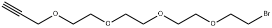 Propargyl-PEG4-bromide Structure