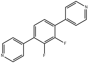 Pyridine, 4,4'-(2,3-difluoro-1,4-phenylene)bis- Struktur