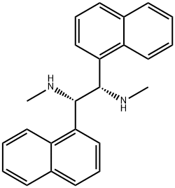 1,2-Ethanediamine, N1,N2-dimethyl-1,2-di-1-naphthalenyl-, (1S,2S)- Structure
